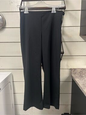 Talbots Black Wide-Leg Side Zip Trousers